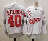 Detroit Red Wings 40 Henrik Zetterberg White Adidas 2020-21 Alternate Player Jersey,baseball caps,new era cap wholesale,wholesale hats